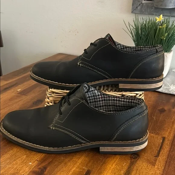 Original Penguin Black Leather Derbys s-l400.jpg main image 4
